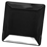 Elite Global Solutions D99SQ Squared Black 9" Square Melamine Plate - Case of 6