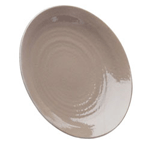 Elite Global Solutions D9RR Pebble Creek Mushroom-Colored 9" Round Plate - Case of 6