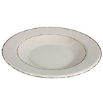 Elite Global Solutions DB10T Trestles Vintage California 18 oz. Vanilla Round Double-Line Pasta / Soup Bowl - Case of 6