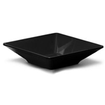 Elite Global Solutions DB772SQ Squared Black 7" Square Melamine Bowl - Case of 6