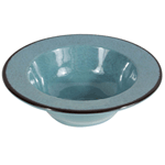 Elite Global Solutions DB8M Mojave Vintage California 18 oz. Cameo Blue Round Crackle Bowl - Case of 6