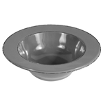 Elite Global Solutions DB8T Trestles Vintage California 18 oz. Gray Round Double-Line Bowl - Case of 6