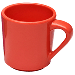 Elite Global Solutions DC-SC Rio Spring Coral 10 oz. Melamine Mug - Case of 6