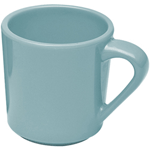 Elite Global Solutions DC14 Cottage Vintage California Cameo Blue 14 oz. Melamine Mug - Case of 6