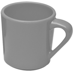 Elite Global Solutions DC Cottage Vintage California Gray 10 oz. Melamine Mug - Case of 6