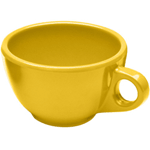 Elite Global Solutions DMC Rio Yellow 8 oz. Melamine Coffee Cup - Case of 6