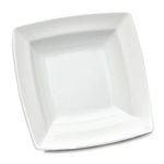 Elite Global Solutions DMP55 Sides White 5 1/4" Square Plate - Case of 6