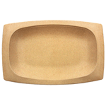 Elite Global Solutions ECO1258 Greenovations Rattan-Colored 12 1/2" x 8 3/16" Rectangular Platter - Case of 6