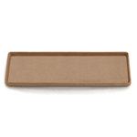Elite Global Solutions ECO412 Greenovations 12 1/8" x 4 1/4" Paper Bag-Colored Rectangular Tray - Case of 6