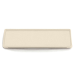 Elite Global Solutions ECO412 Greenovations 12 1/8" x 4 1/4" Papyrus-Colored Rectangular Tray - Case of 6