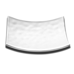 Elite Global Solutions JW10SQRF Zen 9 3/4" White Square Shallow Plate - Case of 6