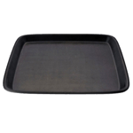 Elite Global Solutions JW5212 Zen 12 1/8" Black Square Tray - Case of 6