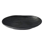 Elite Global Solutions JW7308 Zen 8 1/8" x 5 1/8" Black Deep Oval Plate - Case of 6