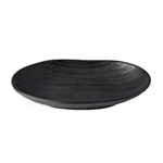 Elite Global Solutions JW7309 Zen 9 1/8" x 5 3/4" Black Deep Oval Plate - Case of 6