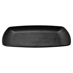 Elite Global Solutions JW7312 Zen 12 1/4" x 8 1/2" Black Rectangular Platter - Case of 6