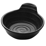 Elite Global Solutions JWT55 Zen 6 oz. Black Round Sauce Bowl - Case of 6