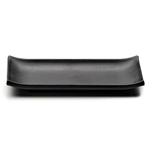 Elite Global Solutions JWTR19 Zen 9" x 3 3/4" Black Rectangular Tray - Case of 6