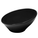 Elite Global Solutions M115 Pappasan Black 2 Qt. Slanted Melamine Bowl - Case of 3