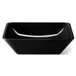 Elite Global Solutions M1210RC Belize Black 3 Qt. Rectangular Melamine Bowl - Case of 3