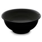 Elite Global Solutions M125R5 The Classics Black 6.25 qt. Round Flared Bowl - Case of 3