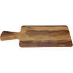 Elite Global Solutions M127RC Fo Bwa Rectangular Faux Hickory Wood Serving Board with Handle - 12" x 7" - Case of 6