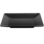 Elite Global Solutions M1313SQ Symmetry Black 13 1/2" Square Melamine Plate - Case of 3