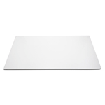 Elite Global Solutions M1324F Display White Melamine Flat Tray with Feet - 24" x 13 1/2" - Case of 2