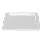 Elite Global Solutions M13SQ Venetian Display White 13" Square Melamine Plate