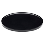 Elite Global Solutions M145PB Foundations Black 14 1/2" Round Platter - Case of 3