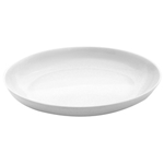Elite Global Solutions M1513OV Foundations 15" x 13" Display White Oval Coupe Platter - Case of 3
