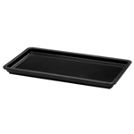 Elite Global Solutions M1561 Venetian Black 15" x 6" x 1" Rectangular Melamine Tray