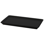 Elite Global Solutions M1581 Venetian Black 15" x 8" x 1" Rectangular Melamine Tray