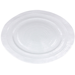 Elite Global Solutions M16512OV-W Della Terra 16 1/2" White Irregular Oval Serving Dish - Case of 3