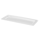 Elite Global Solutions M177RC Venetian Display White 17" x 7" Rectangular Melamine Tray