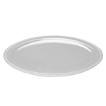Elite Global Solutions M17OV Venetian Display White 16" x 13" Oval Melamine Platter - Case of 6