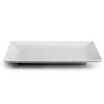 Elite Global Solutions M1811RC Symmetry Display White 18" x 11 1/2" Rectangular Melamine Platter - Case of 2