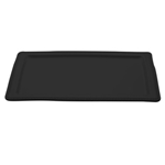 Elite Global Solutions M1812RC Venetian Black 18" x 12" Rectangular Melamine Tray