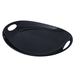 Elite Global Solutions M1813OVH Bilbao Black 1.5 qt. Oval Platter with Handles - Case of 3