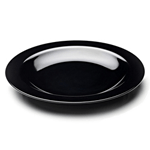 Elite Global Solutions M20R The Classics Black 20" Wide Rim Round Platter - Case of 3