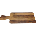 Elite Global Solutions M510RC Fo Bwa Rectangular Faux Hickory Wood Serving Board with Handle - 10 1/2