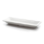Elite Global Solutions M717S Scalloped Edge Display Tray White