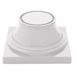 Elite Global Solutions M74P Symmetry Display White 3 3/4" Pedestal Base - Case of 4