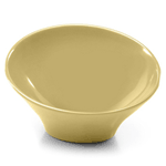 Elite Global Solutions M75 Pappasan Banana Crepe 18 oz. Slanted Melamine Bowl - Case of 6