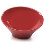 Elite Global Solutions M75 Pappasan Cranberry 18 oz. Slanted Melamine Bowl - Case of 6