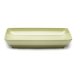 Elite Global Solutions M85145 Pappasan Weeping Willow Green 14 1/2" Rectangular Melamine Platter - Case of 3