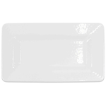 Elite Global Solutions M915RR-W Pebble Creek White 9" x 15" Rectangular Tray - Case of 6