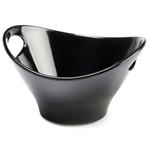 Elite Global Solutions M99OVH Bilbao Black 1.75 qt. Small Oval Bowl with Handles - Case of 3