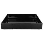 Elite Global Solutions Modern European Black Rectangular Bin, 24" x 10" x 2"