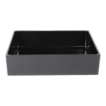 Elite Global Solutions Modern European Black Rectangular Bin, 12" x 10" x 3"