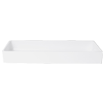 Elite Global Solutions Modern European White Rectangular Bin, 15